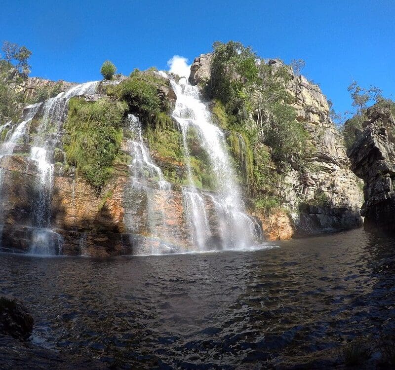 Cachoeira Almécegas I, no Parque Nacional da Chapada dos Veadeiros, em Goiás (Foto: TripAdvisor)