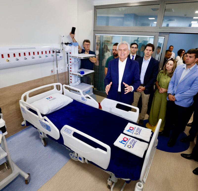 Entrega da primeira fase do hospital Cora, em Goiânia (Foto: André Saddi e Rômulo Carvalho)