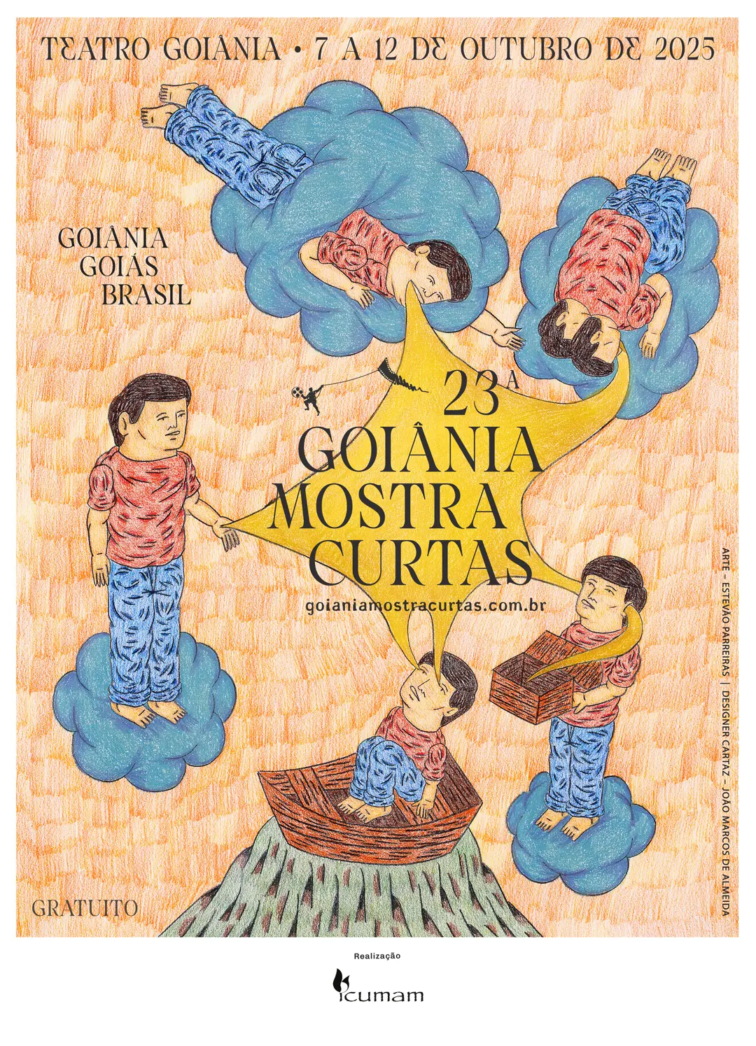 Cartaz 23ª Goiânia Mostra Curtas - Chancelas realização 
