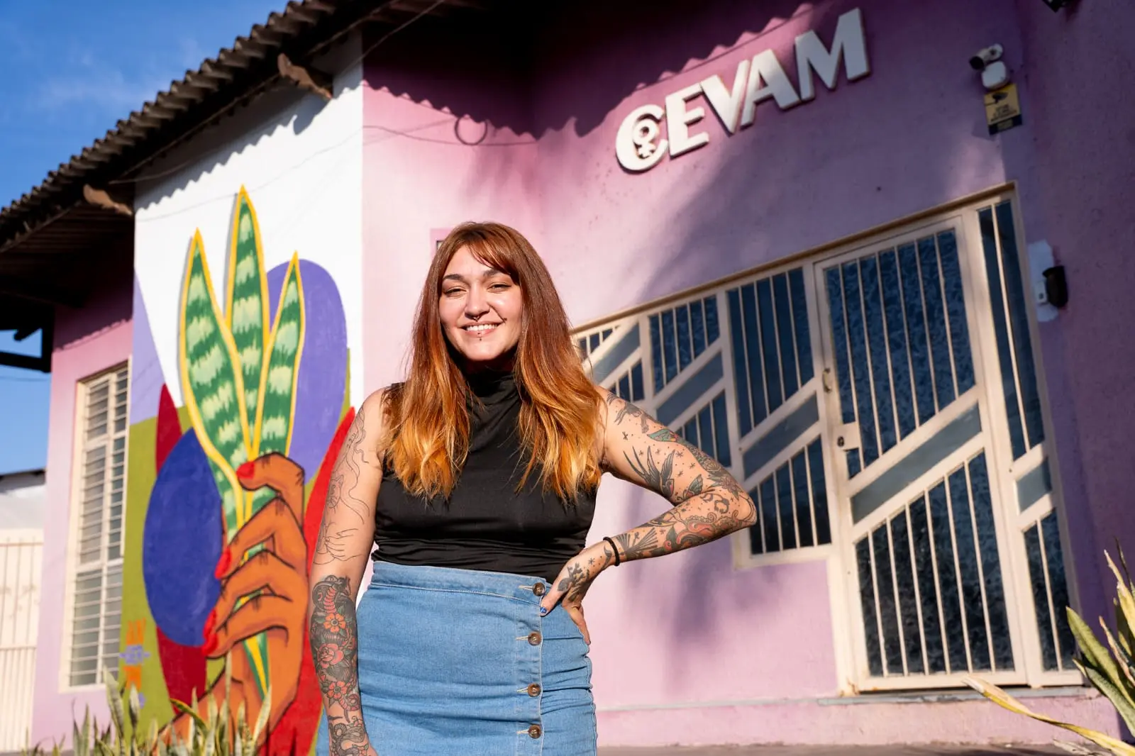 Junger Thai em frente ao Cevam Goiânia (Foto: Julyelly Roberta)