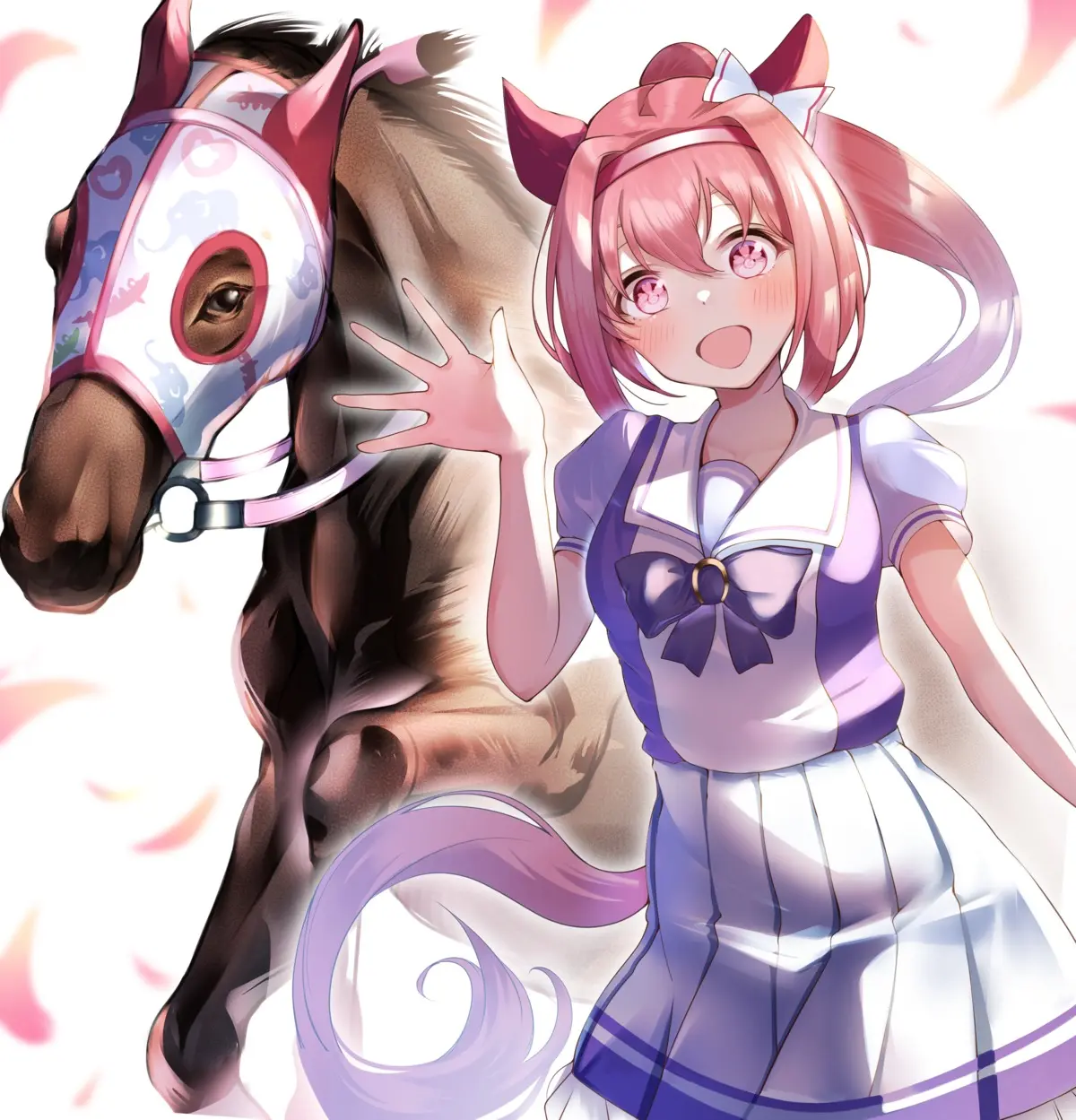 Os dois lados de Haru Urara (Ilustração: Kaku Yone)