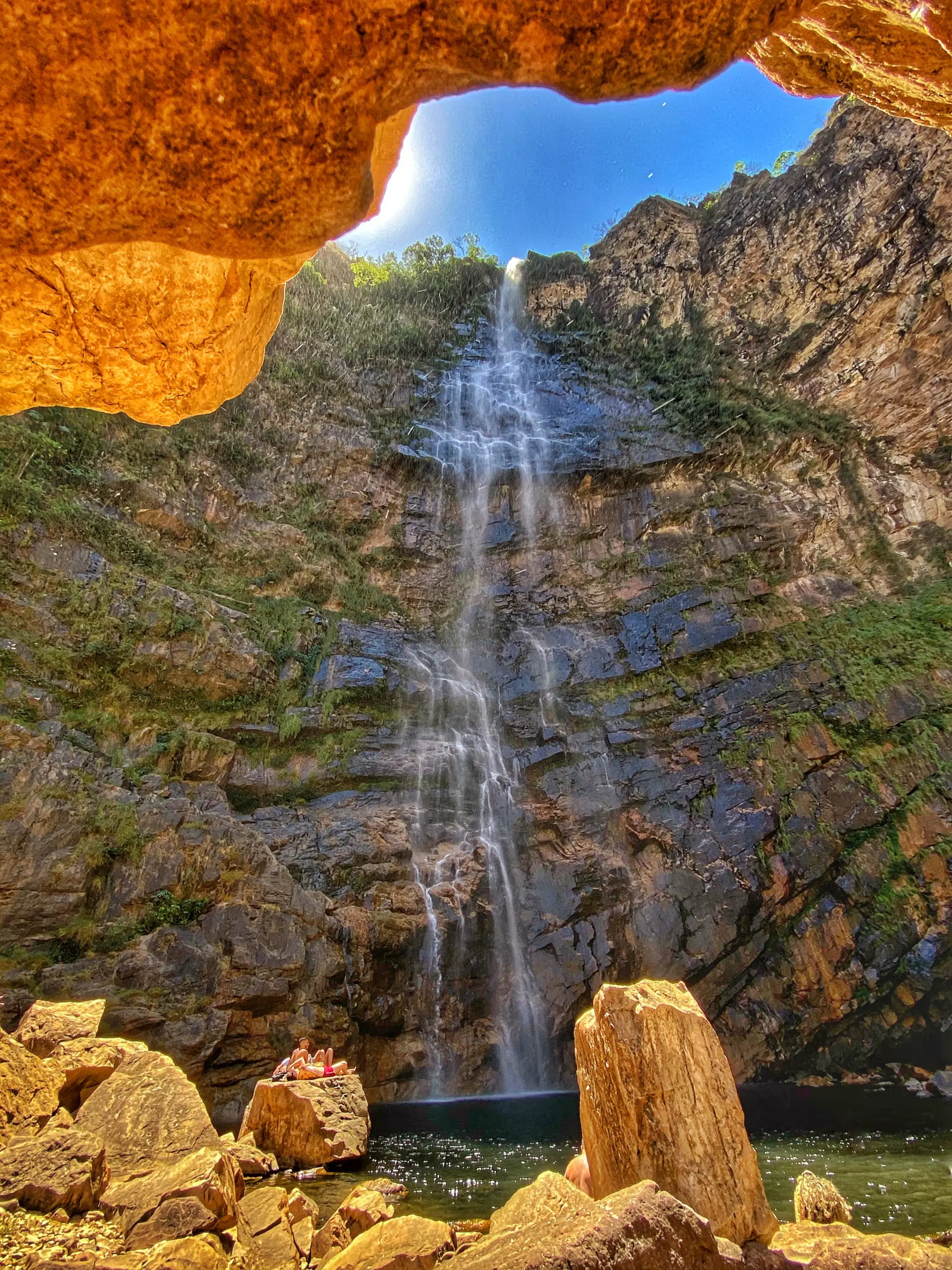 Cachoeira do Label, em São João d'Aliança - GO