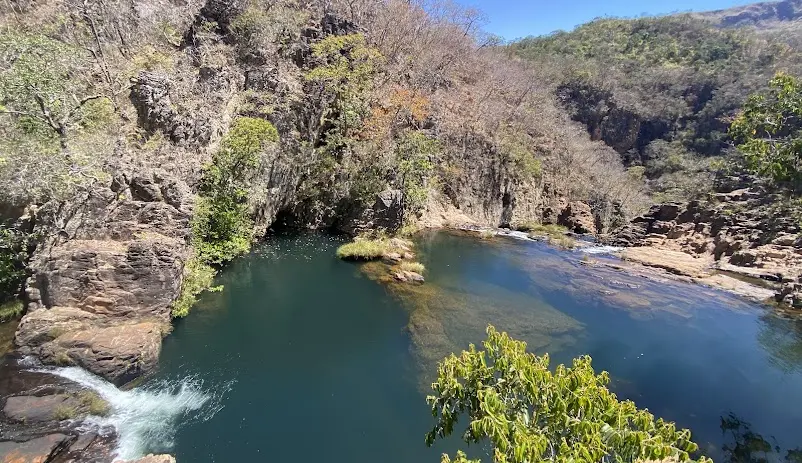Cachoeira dos Macaquinhos 2, em São João d'Aliança - GO