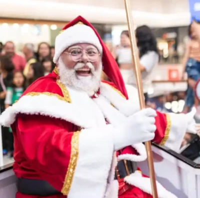 Papai Noel desembarca nos shoppings de Goiânia e Aparecida