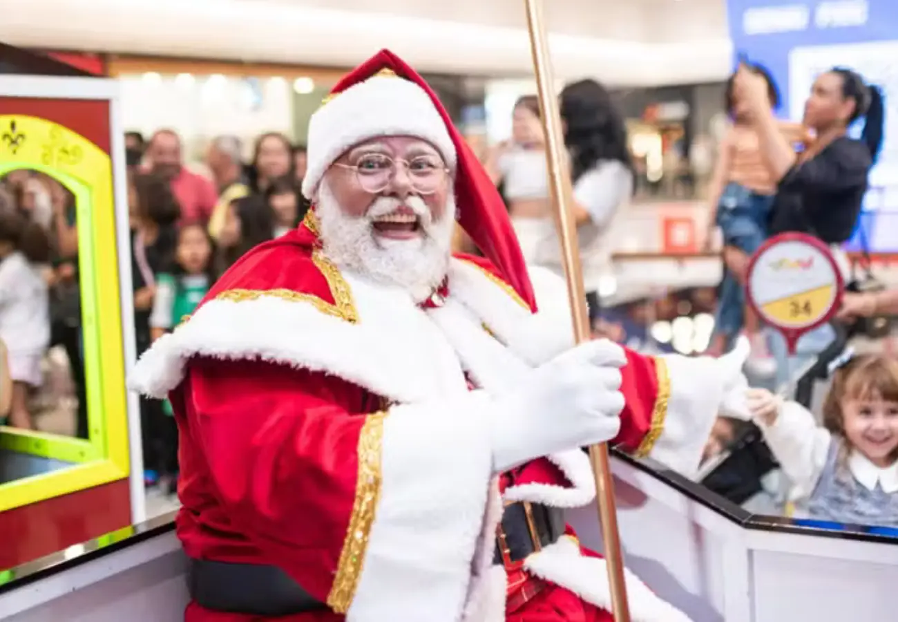 Papai Noel desembarca nos shoppings de Goiânia e Aparecida