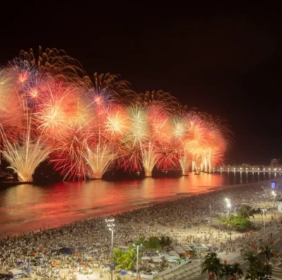 Copacabana recebe Réveillon 2026 com drones, fogos reformulados e vários palcos