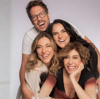 Goiânia recebe espetáculo de Fábio Porchat com Júlia Rabello, Maria Clara Gueiros e Priscila Castello Branco Agora é que são elas