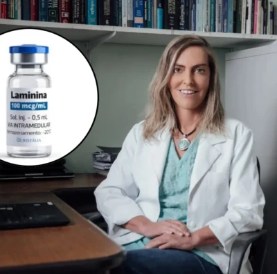 Pesquisadora brasileira desenvolve polilaminina; tratamento registra recuperação em pacientes paraplégicos e tetraplégicos
