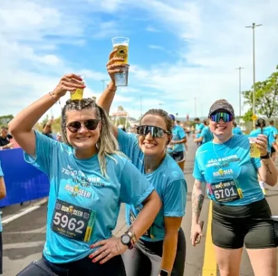 Corrida une cerveja, música e esporte em Aparecida de Goiânia