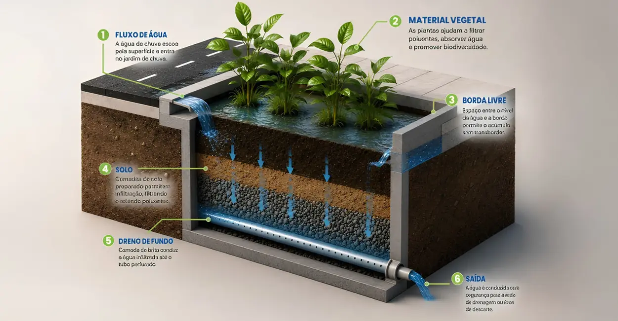 Goiânia prepara primeiro jardim de chuva e prevê 100 unidades em projeto ambiental