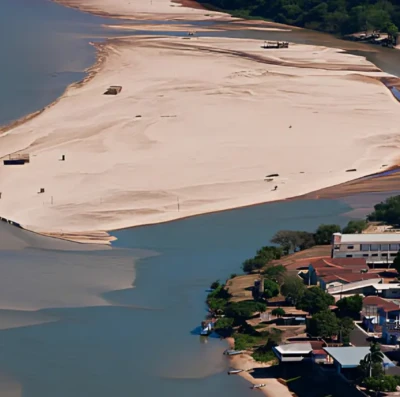 Rio Araguaia tem praias menores após chuvas tardias; Aruanã ainda espera até 1 milhão de turistas