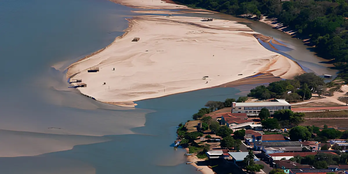 Rio Araguaia tem praias menores após chuvas tardias; Aruanã ainda espera até 1 milhão de turistas