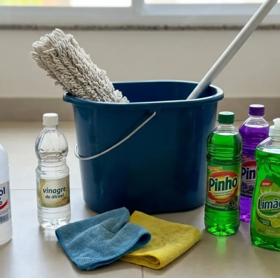 Álcool 70%, vinagre e detergente quando e como usar cada um
