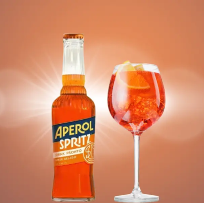 Aperol Spritz Drink Pronto chega ao Brasil em garrafa de 275 ml