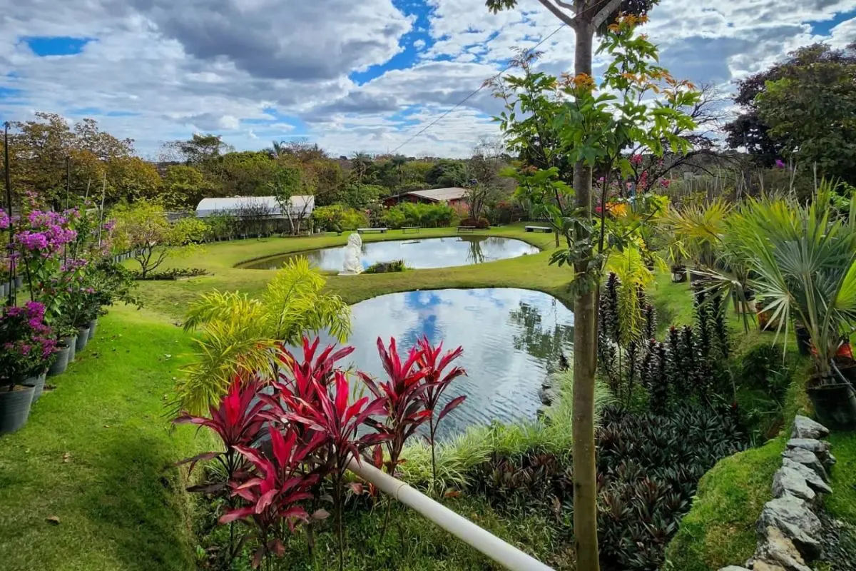 Café colonial à beira do lago vira passeio charmoso nos arredores de Goiânia