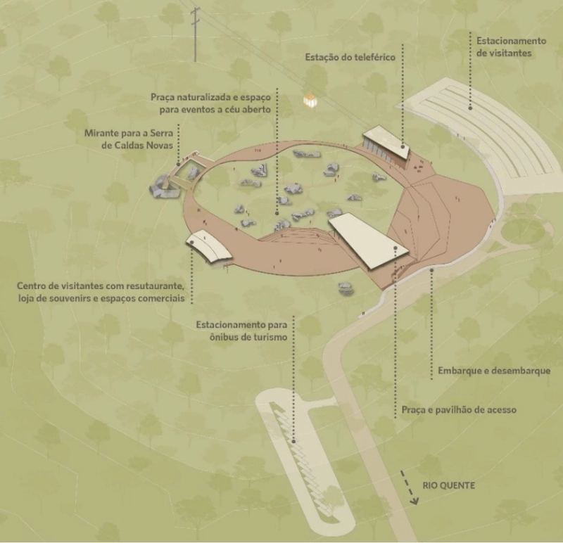 Parque da Serra de Caldas Novas poderá ganhar teleférico, entrada por Rio Quente e melhorias com concessão