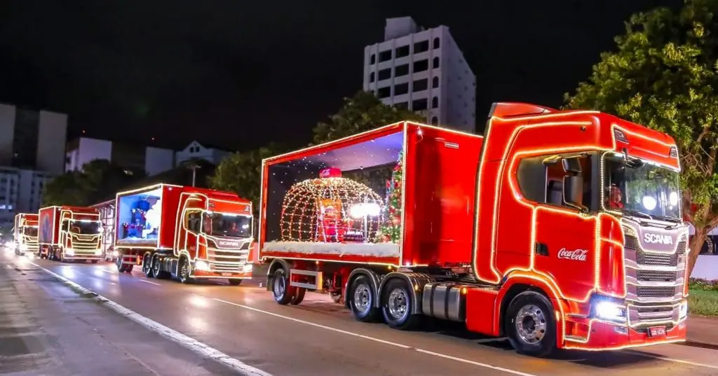 Caravana de Natal da Coca-Cola anuncia passagem por 11 cidades de Goiás em 2026