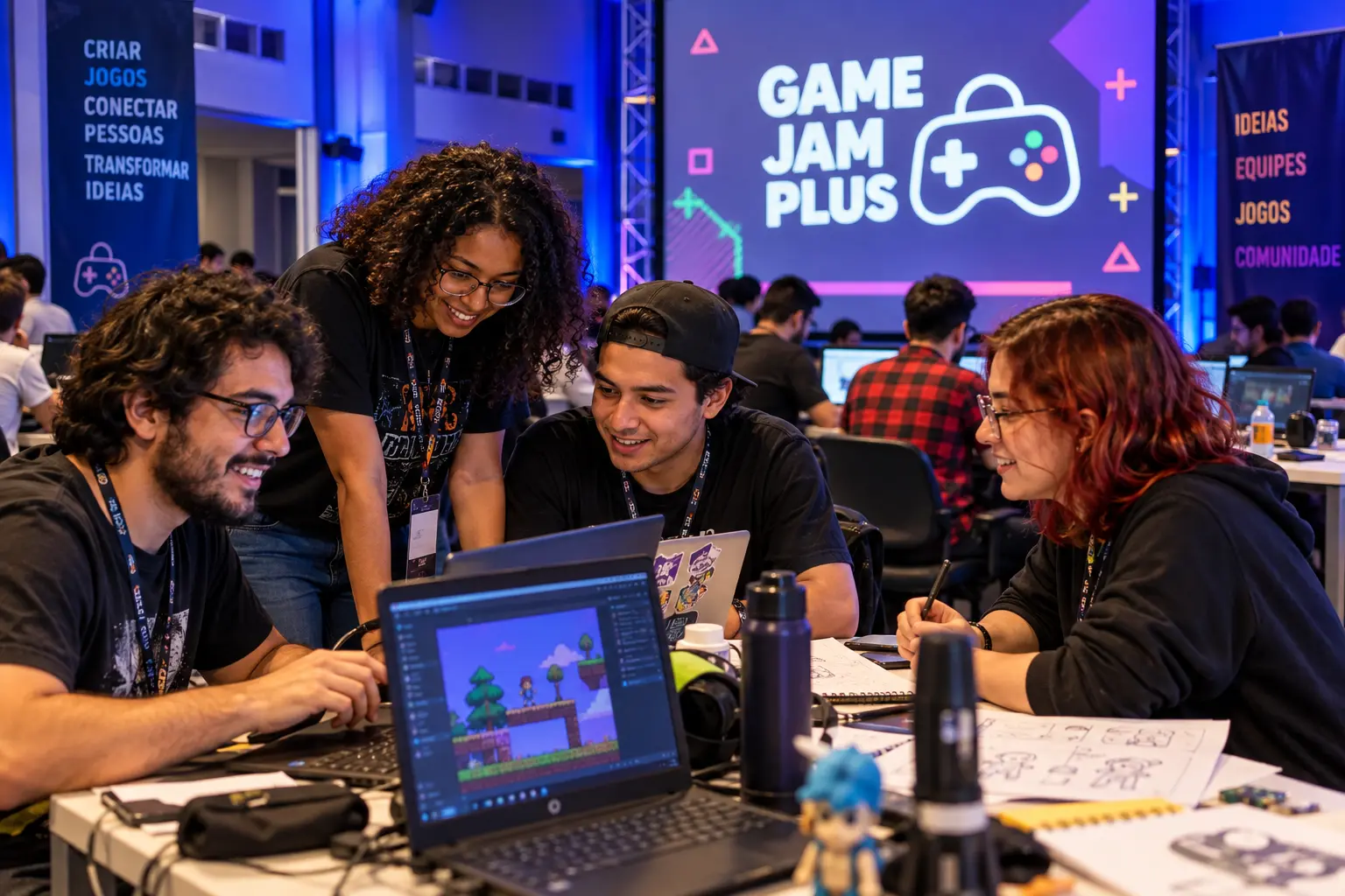 Goiânia recebe maratona internacional de criação de jogos na Game Jam Plus 2026