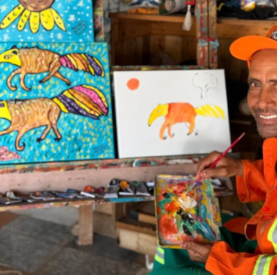 Gari de Goiânia transforma paisagens do Cerrado em obras de arte diretamente para a Bienal de São Paulo