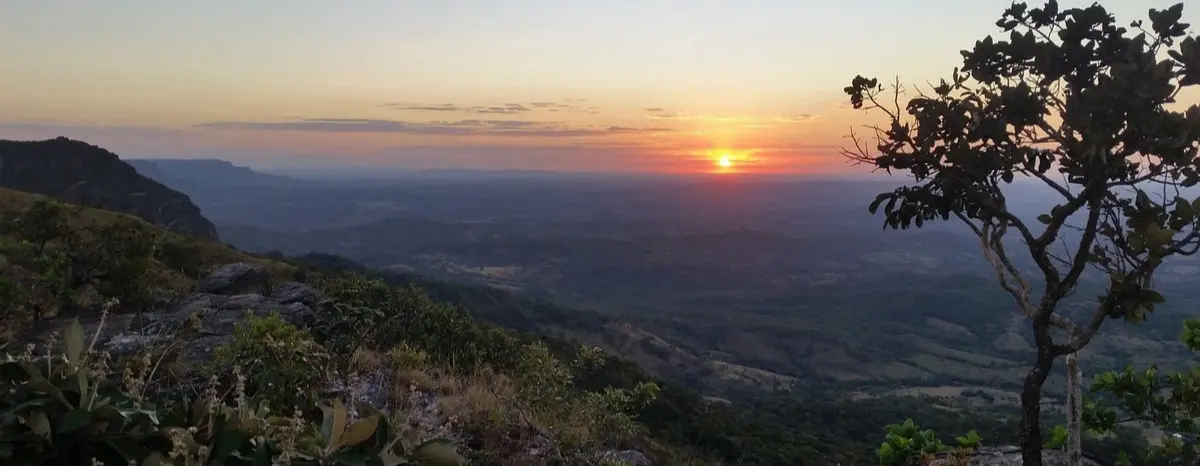 pôr do sol em Goiás