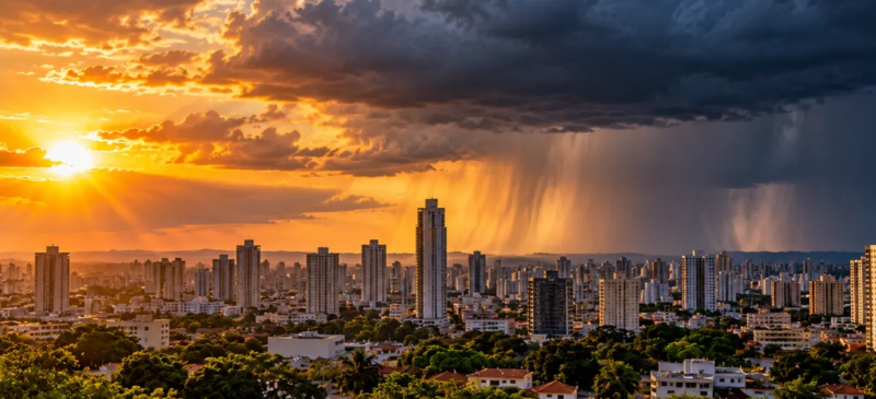 Previsão do tempo em Goiás semana terá calor intenso e risco de tempestades