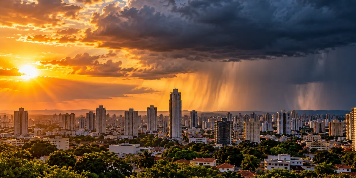 Previsão do tempo em Goiás semana terá calor intenso e risco de tempestades