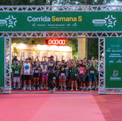 Sesc Goiás celebra 80 anos com corrida de rua em Goiânia, caminhada e percurso infantil