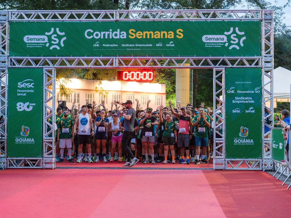 Sesc Goiás celebra 80 anos com corrida de rua em Goiânia, caminhada e percurso infantil